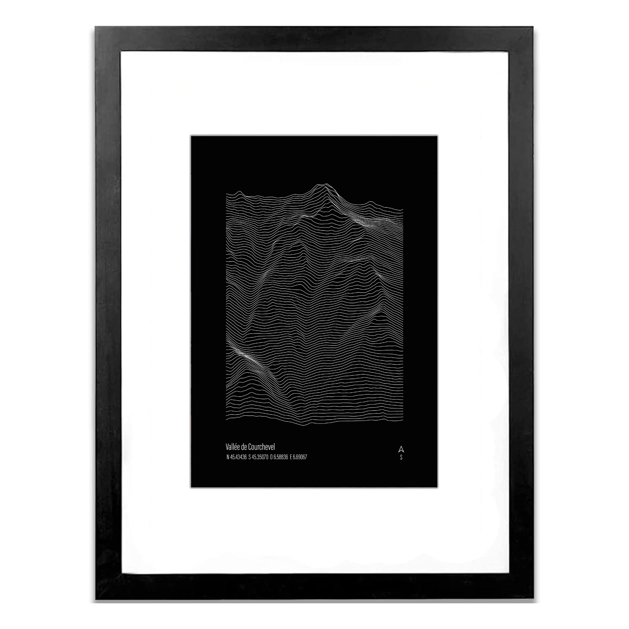 Illustration topographique de Courchevel en relief — Alta Ateliers