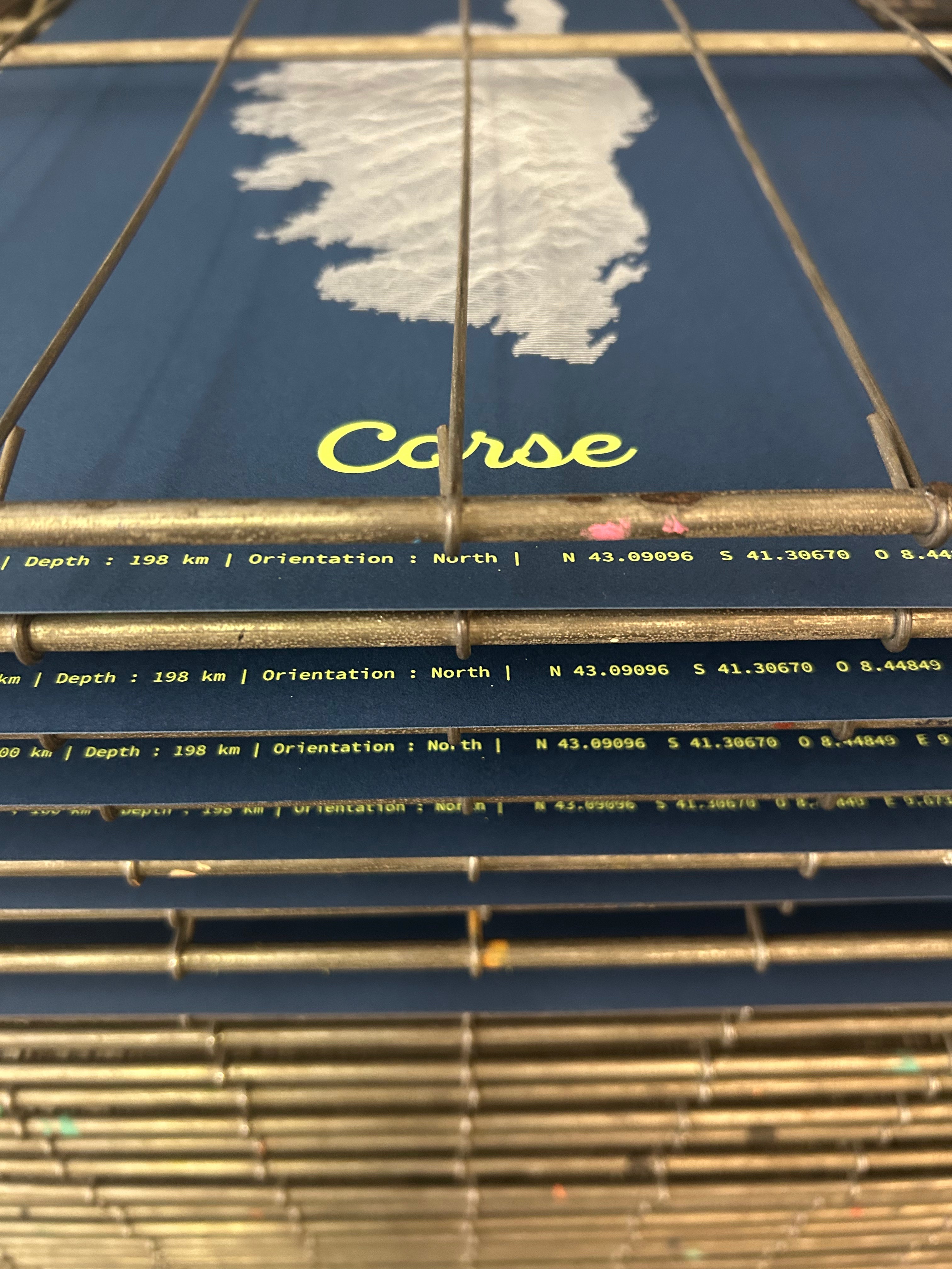 Sérigraphie de la Corse (série limitée)